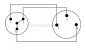 Preview: XLR-Stecker Neutrik 3pol auf Mini XLR-Buchse Neutrik 4pol ( 2x 0,22qmm )