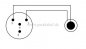 Preview: Miniklinkenstecker 3,5mm mono auf Mini XLR-Stecker REAN RT4MC-B ( 2x 0,22qmm )