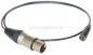 Preview: XLR-Buchse 3 pol NC3FXX auf Mini XLR-Stecker 4 pol RT4MC-B ( 2x 0,22qmm )