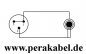 Preview: Klinkenstecker 6,3mm stereo ( Tip/Ring gebrückt ) auf Mini XLR-Stecker