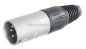Preview: Stereokabel-Klinkenstecker 4,4mm 5polig auf XLR-Stecker 4 polig Neutrik