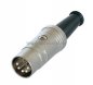 Preview: DIN-Kabel Stecker 5polig metall