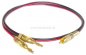 Preview: RCA-Stecker auf 2 Bananenstecker-HiFi Lautsprecherkabel 6x3