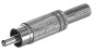 Preview: RCA(Cinch)-Kabel Stecker/Stecker metall vernickelt