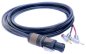 Preview: Lautsprecherkabel (Boxenkabel 2 x 2,5 qmm) Speakon/2 Bananenstecker gewinkelt