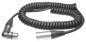Preview: Mikrofonkabel Spiralkabel 4m - XLR Neutrik (Buchse gewinkelt)