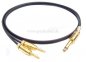 Preview: Messleitung-Klinkenstecker 6,3mm mono verg. auf 2 x Bananenstecker 4mm verg.