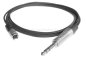 Preview: Subminiatur Buchse auf Klinkenstecker 6,3mm stereo - Kabel SC-Cicada SO-D14 2x0,14qmm