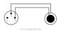 Preview: Subminiatur Stecker (Pin 3 bel.) auf RCA-Stecker - Kabel SC-Cicada SO-D14 2x0,14qmm