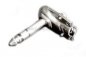 Preview: Stereoklinke 6,3mm metall gewinkelt auf 2 x Klinkenstecker 6,3mm metall gewinkelt ( Patchkabel )