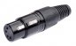 Preview: Klinkenstecker 6,3mm stereo auf XLR-Buchse 4 polig ( schwarz )