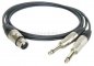 Preview: XLR-Buchse DAP auf 2 x Klinkenstecker 6,3mm DAP (8x4/2x 0,22qmm)