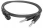 Preview: XLR-Buchse auf 2 x Klinkenstecker 6,3mm mono vergoldeter Tip (8x4/2x 0,22qmm)