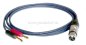 Preview: XLR-Buchse DAP auf 2 x Bananenhohlstecker 4mm verg. Preview: XLR-Buchse DAP auf 2 x Bananenhohlstecker 4mm verg.
