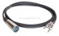 Preview: XLR-Stecker 4 polig auf 2x Miniklinkenstecker