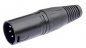 Preview: Klinkenstecker 6,3mm stereo auf XLR-Stecker 4 polig ( schwarz )