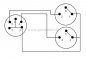 Preview: XLR-Stecker 5 polig Martin auf 2 XLR-Buchsen 3 polig Martin( 2x 0,22qmm unsymmetrisch )