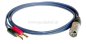 Preview: XLR-Stecker DAP auf 2 x Bananenhohlstecker 4mm verg. Preview: XLR-Stecker DAP auf 2 x Bananenhohlstecker 4mm verg.