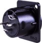 Preview: XLR Flanschstecker 3 polig Einbau Typ-D