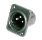 Preview: XLR Flanschstecker Einbau plastik 3 polig