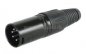 Preview: XLR-Stecker 5polig auf XLR-Buchse 5polig ( 4x 0,25qmm )