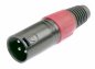 Preview: XLR-Stecker schwarz ( Schraubkappe Plastik )