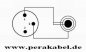 Preview: DIN-Stecker 3pol ( Pin 1 bel. ) auf Klinkenstecker 6,3mm stereo
