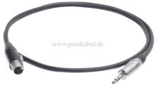 110 Ohm-Kabel - Mini XLR-Buchse auf Klinkenstecker 3,5mm stereo