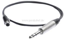110 Ohm-Kabel - Mini XLR-Buchse auf Klinkenstecker 6,3mm stereo (Neutrik)