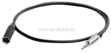 110 Ohm-Kabel - Mini XLR-Stecker auf Klinkenstecker 6,3mm stereo (Neutrik)