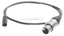 110 Ohm-Kabel - Mini XLR-Stecker auf XLR-Buchse ( Neutrik )