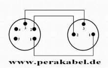Preview: XLR-Stecker 5 polig auf XLR-Buchse 3 polig (Neutrik)