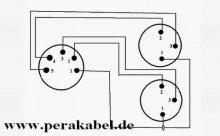 Preview: XLR-Stecker 5 polig auf 2 XLR-Buchsen 3 polig