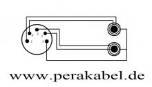 XLR-Stecker 5 polig auf 2 Klinkenstecker stereo (S)