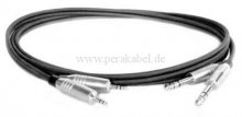 2x Klinkenstecker 6,3mm stereo auf 2x Klinkenstecker 3,5mm stereo (D)