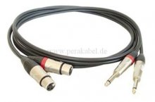 2 x Klinkenstecker 6,3mm 2pol DAP X-type auf 2 x XLR-Buchse 3pol DAP X-type