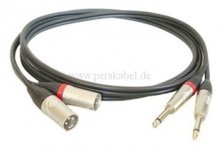 2 x Klinkenstecker 6,3mm 2pol DAP X-type auf 2 x XLR-Stecker 3pol DAP X-type