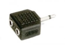 2 Miniklinkenbuchsen 3,5mm mono auf Miniklinkenstecker 3,5mm mono