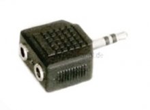 2 Miniklinkenbuchsen 3,5mm stereo auf 1 Miniklinkenstecker 3,5mm stereo