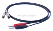 2 x RCA (Cinch)-Stecker auf 2 x Bananenstecker 4mm