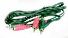 2 RCA-Stecker auf 2 RCA-Stecker / Buchsen (standard)  1,8m