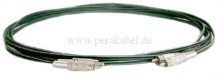 RCA(Cinch)-Kabel 6x3-2xStecker/2xStecker vernickelt metall