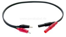 Messleitung-2x Bananenstecker 4mm Isoliert auf 2x Krokodilklemme