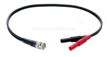 Messleitung-BNC-Stecker auf 2 x Bananenstecker 4mm Isoliert