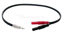 Messleitung-Miniklinkenstecker 3,5mm stereo auf 2 x Bananenstecker 4mm Isoliert