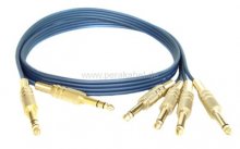 Insertkabel - Zwilling - 2 Klinkenstecker 6,3mm stereo auf 4 Klinkenstecker 6,3mm mono