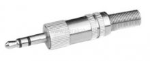 Klinkenstecker 3,5mm 4pol auf Klinkenstecker 3,5mm 3pol ( metall )