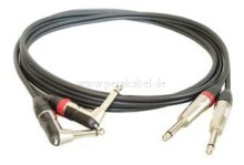 Klinkenstecker 6,3mm ( 2 x gerade auf 2 x gewinkelt)-DAP X-type-