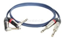 Klinkenstecker 6,3mm ( 2 x gerade auf 2 x gewinkelt)-DAP X-type-