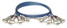 4 Klinkenstecker 6,3mm  auf 4 Klinkenstecker 6,3mm ( Neutrik NP2RX )